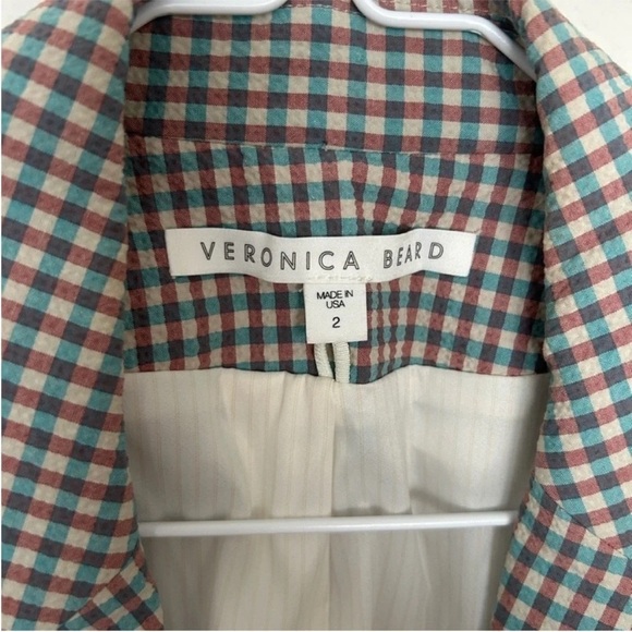 Veronica Beard Cosette Dickey Jacket Blazer Gingham Seersucker - Picture 10 of 11